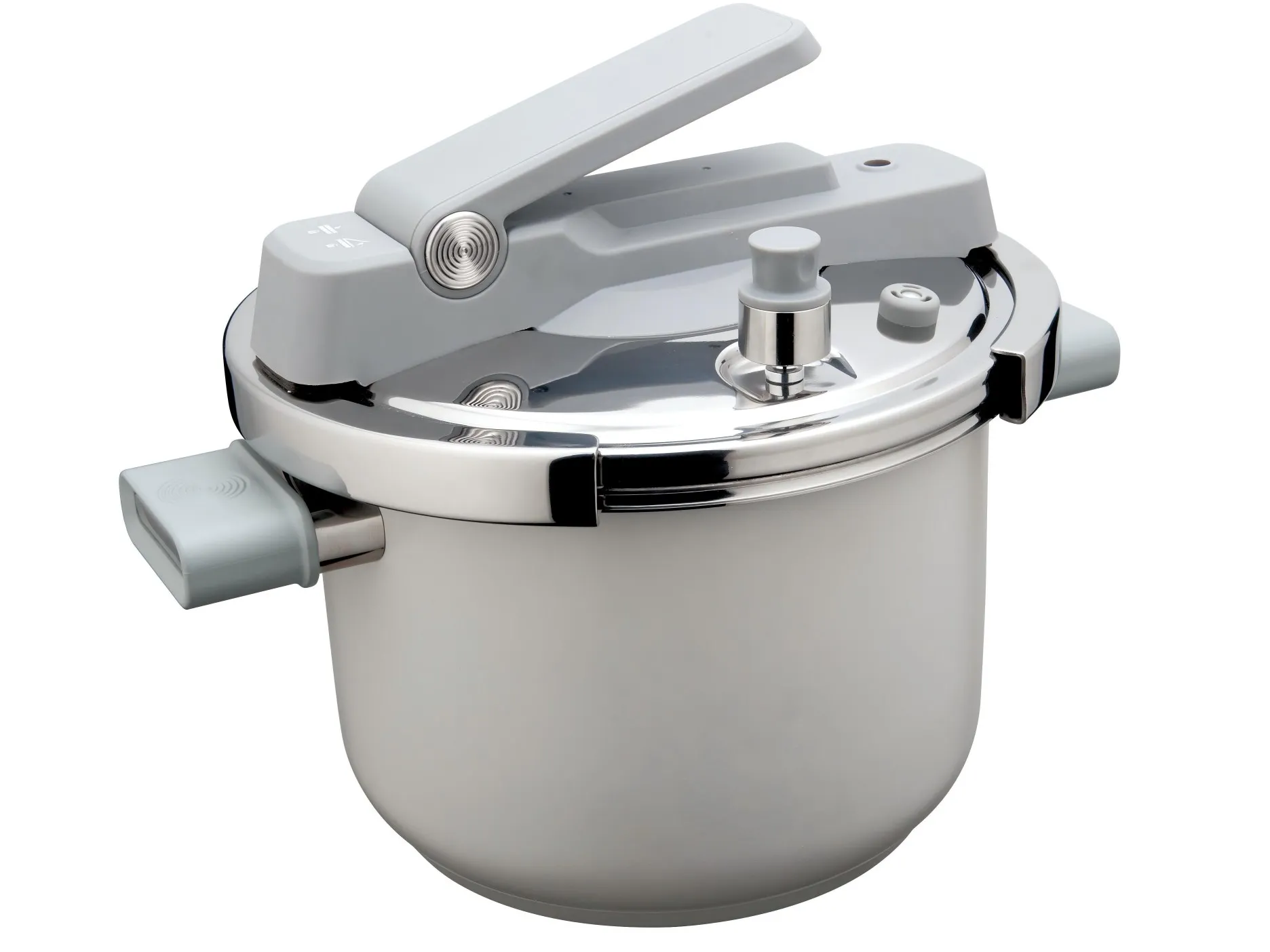 Potobelo SS304 pressure cooker on a white studio background — a product category where the grade is specified 304-only